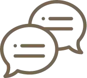 Icono burbuja de conversación.